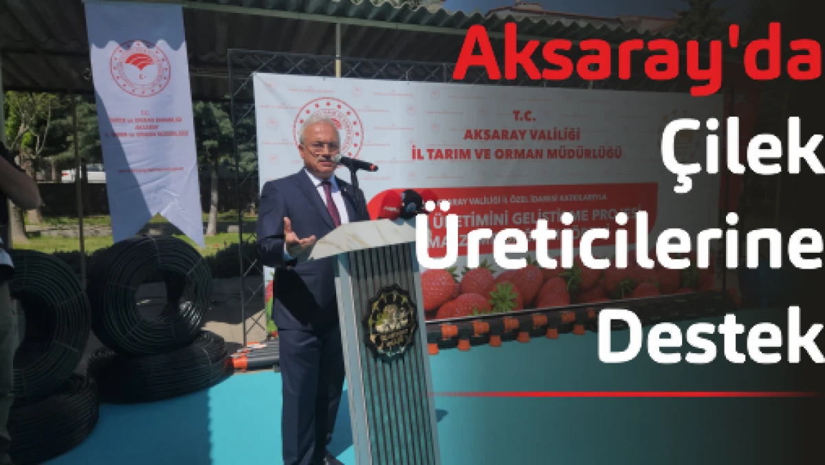 Aksaray'da Çilek Üreticilerine Destek: Vali Kumbuzoğlu'nun Katılımıyla Fide ve Ekipman Dağıtımı Yapıldı